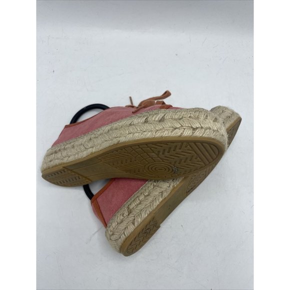 LA MAISON DE L'ESPADRILLE Color espadrilles 38 Coral Lace Up Shoes Made In Spain - Picture 11 of 11